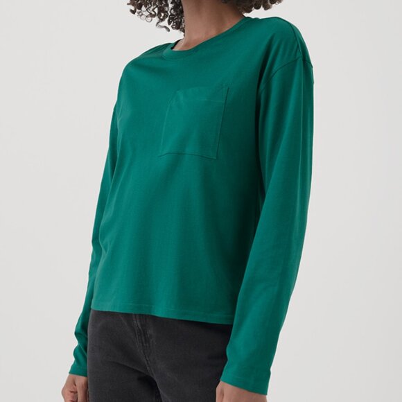 Pact long sleeve pocket tee emerald XXL - Picture 2 of 5